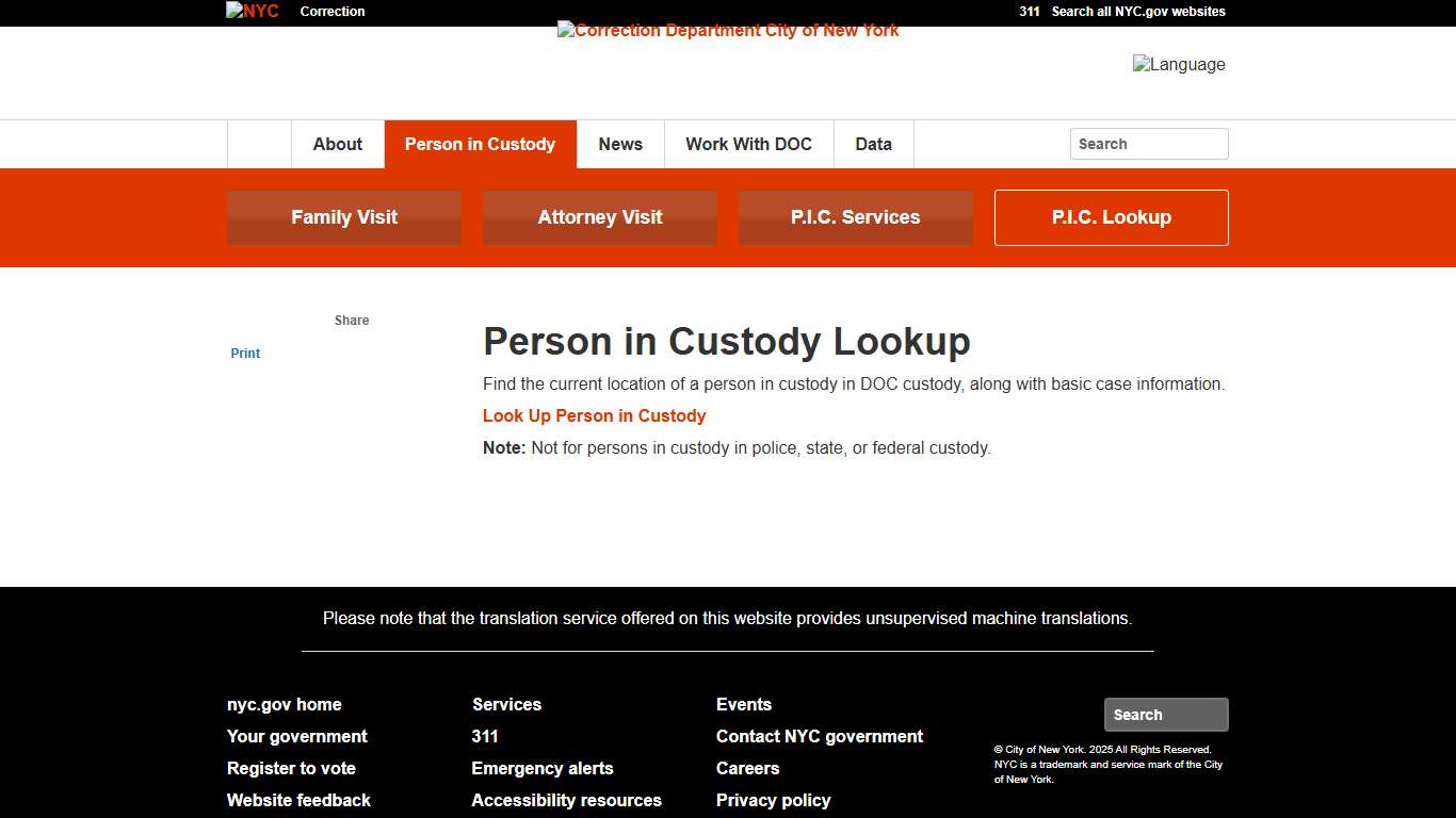 Department of Correction